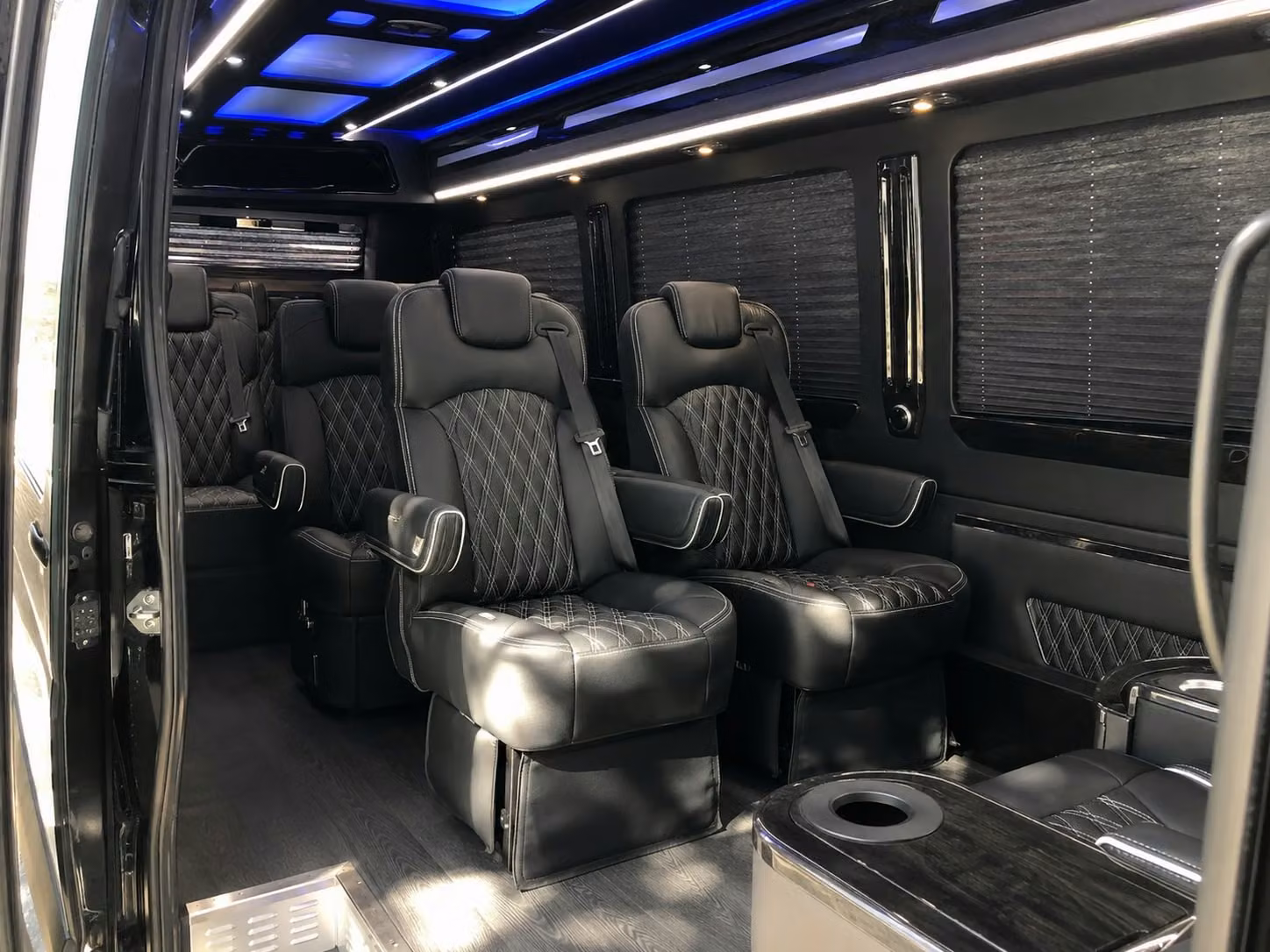 sprinter van with driver inside