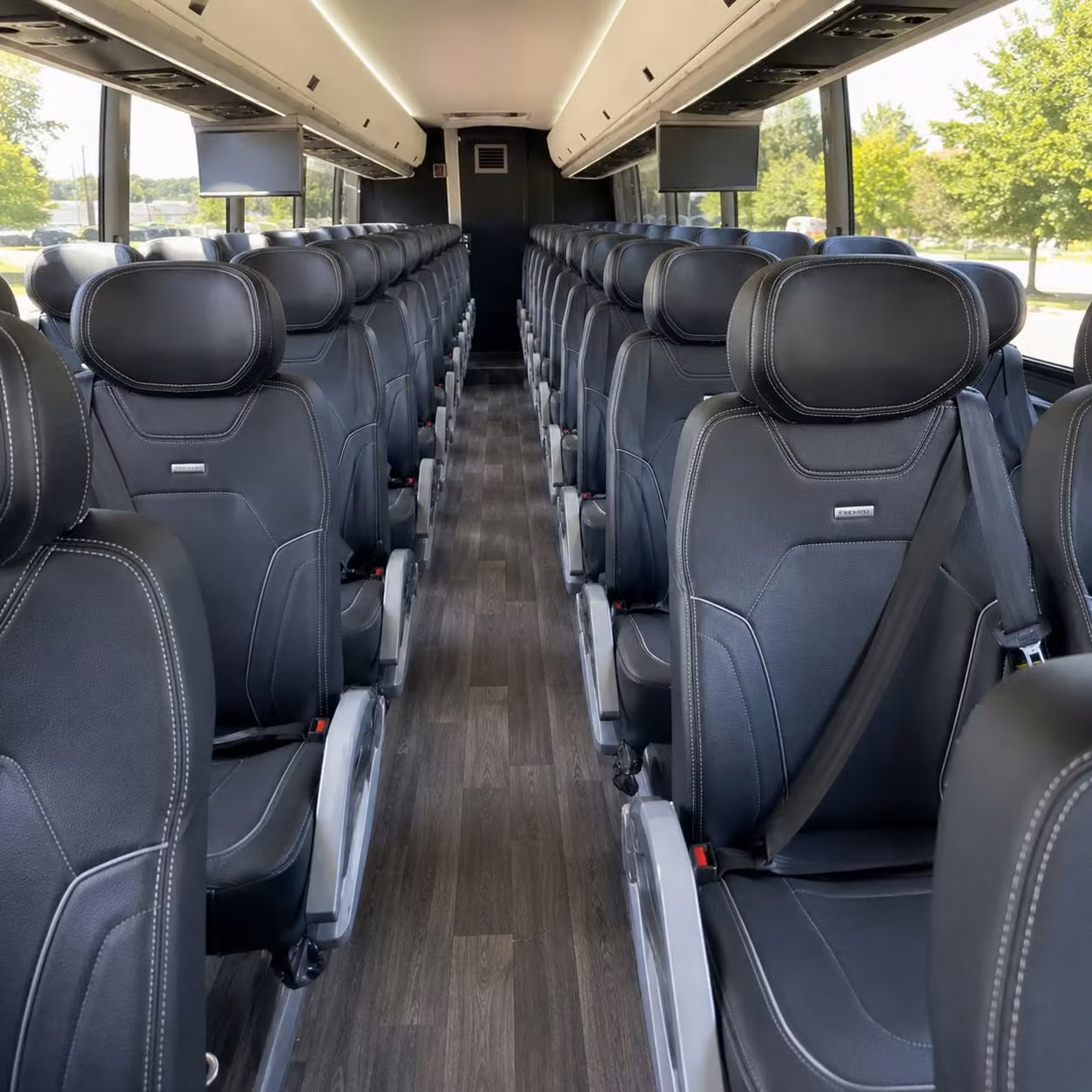 sterling heights charter bus rental interior